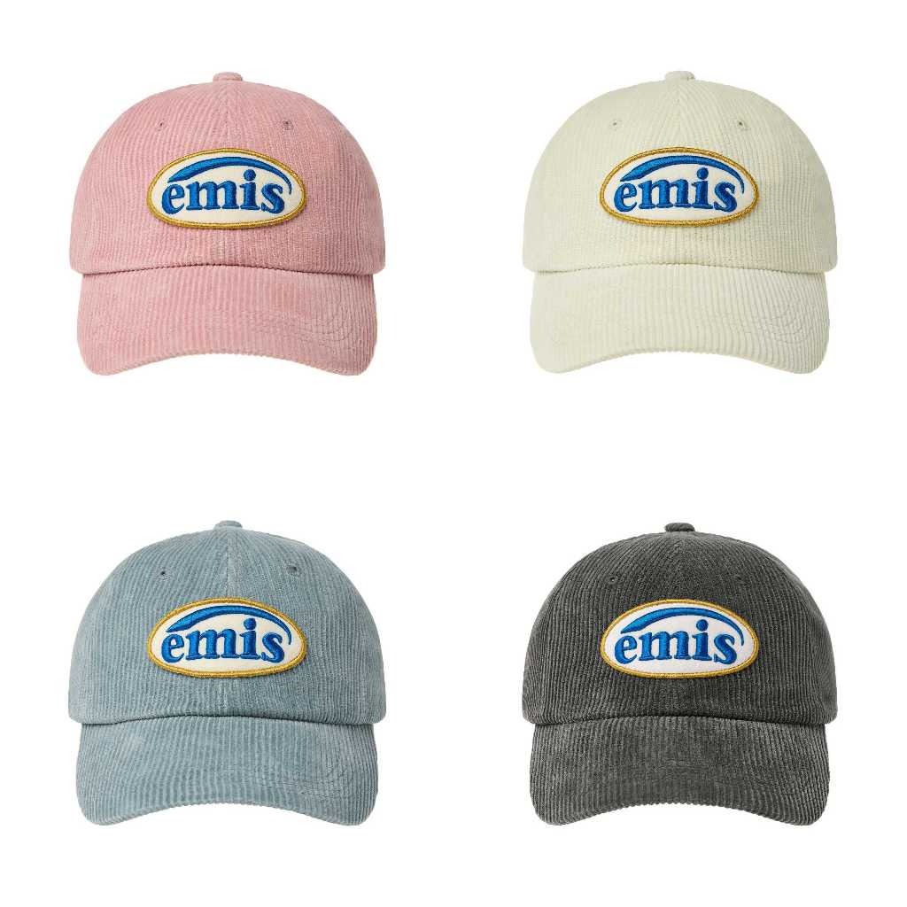 พร้อมส่ง หมวก emis CORDUROY WAPPEN BALL CAP
