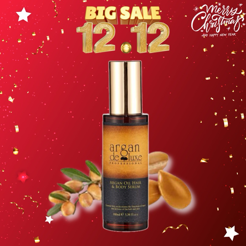 เซรั่ม น้ำมันบำรุงผมArgan oil hair&body serum ออยล์บำรุงผมแห้งเสีย บำรุงผมและผิวในขวดเดียวสุดคุ้ม