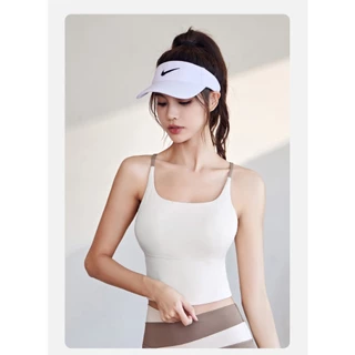mvp sport เสื้อกล้ามกีฬาผู้หญิง สปอร์ตบรา สปอร์ตบราแบบไขว้สายเดี่ยว บุโฟมแบบเย็บติด