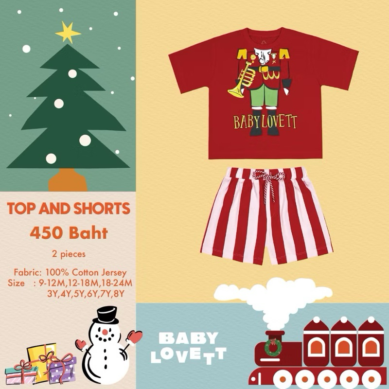 New!! babylovett christmas size 4T หล่อมากๆ😍