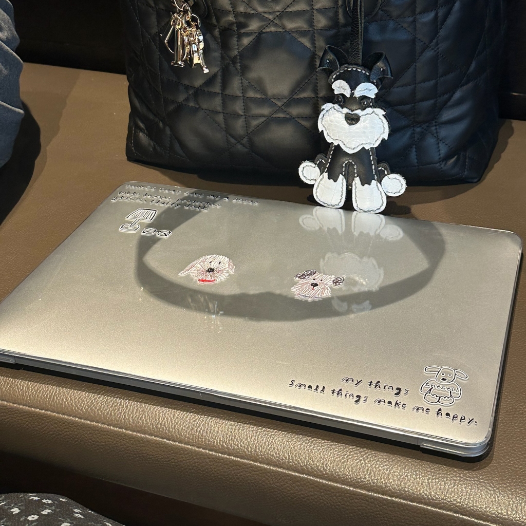 Shesell พร้อมส่ง✨เคส macbook(crystal)Puppy Buddy Air13 M4 A3240 Pro13 M2/M3 เคสสำหรับแมคบุ๊คใส A2338 - รูปที่ 5
