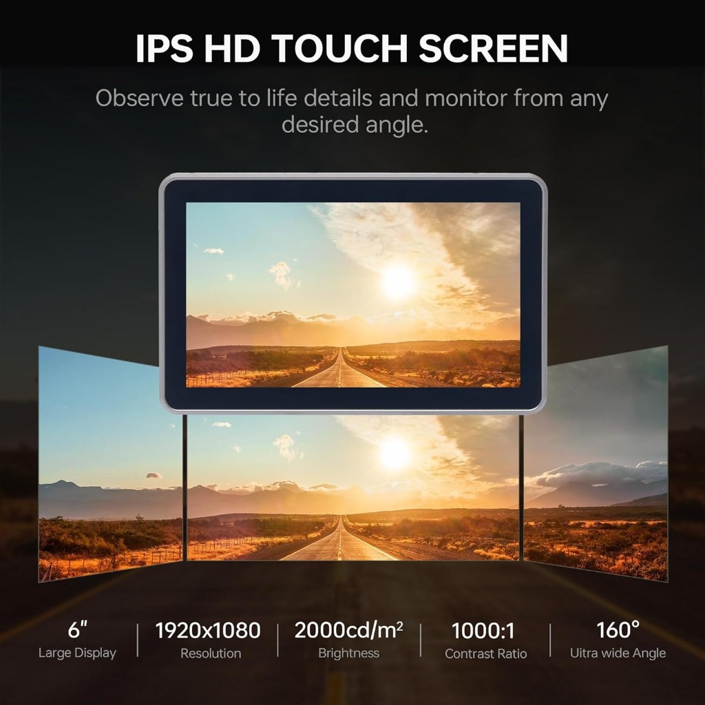 จอมอนิเตอร์ Viltrox DC-X2 (HDMI) ขนาด 6 นิ้ว FHD 2000 Nits Camera Monitor with Battery, Sunshade Hood ประกันศูนย์