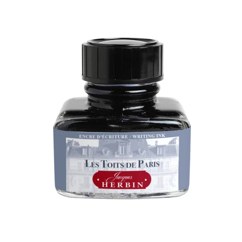 J HERBIN Writitng ink – grey toits 30ml paris (C13806T) / น้ำหมึกสำหรับปากกาหมึกซึม สีเทาปาริเซียง ขนาด 30ml