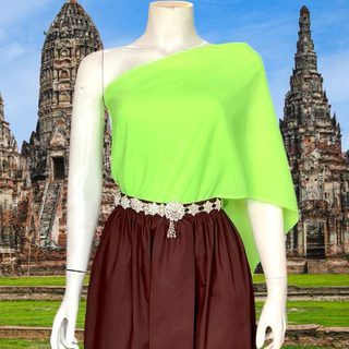 สไบเกาะอกผ้าด้าน (ไม่เงา) แบบโบราณ นางทาส มีให้เลือกหลายสี T0063