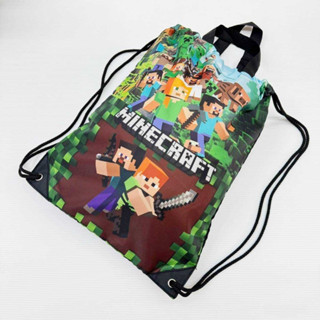 กระเป๋าหูรูดสะพายหลัง มีหูถือได้  - ผ้าร่มกันน้ำ แบบหนา - ใส…