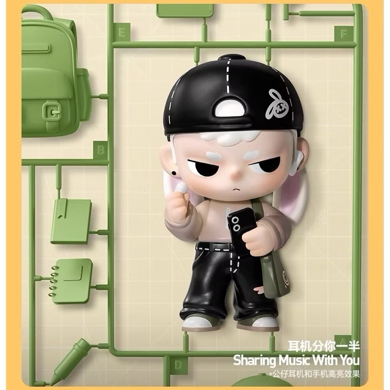 (พร้อมส่งในไทย🇹🇭) ป้ายเหลืองไม่แกะ กล่องสุ่ม KUBO 24/7 YOU Series Figure "Sharing Music With You " น