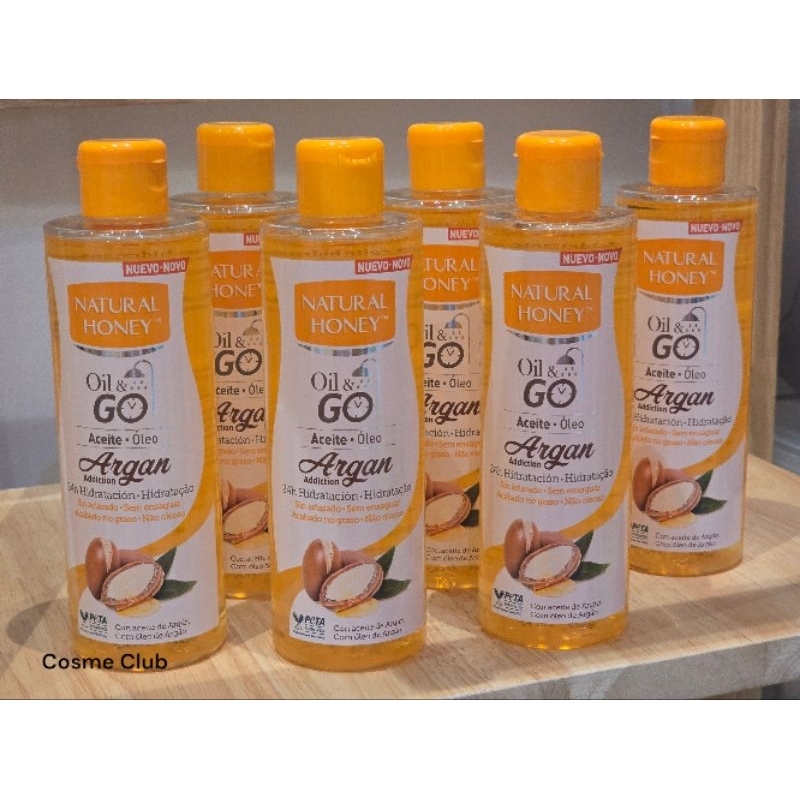 พร้อมส่ง - ราคาต่อ 1 ขวด Natural Honey Argan Oil 250 ml