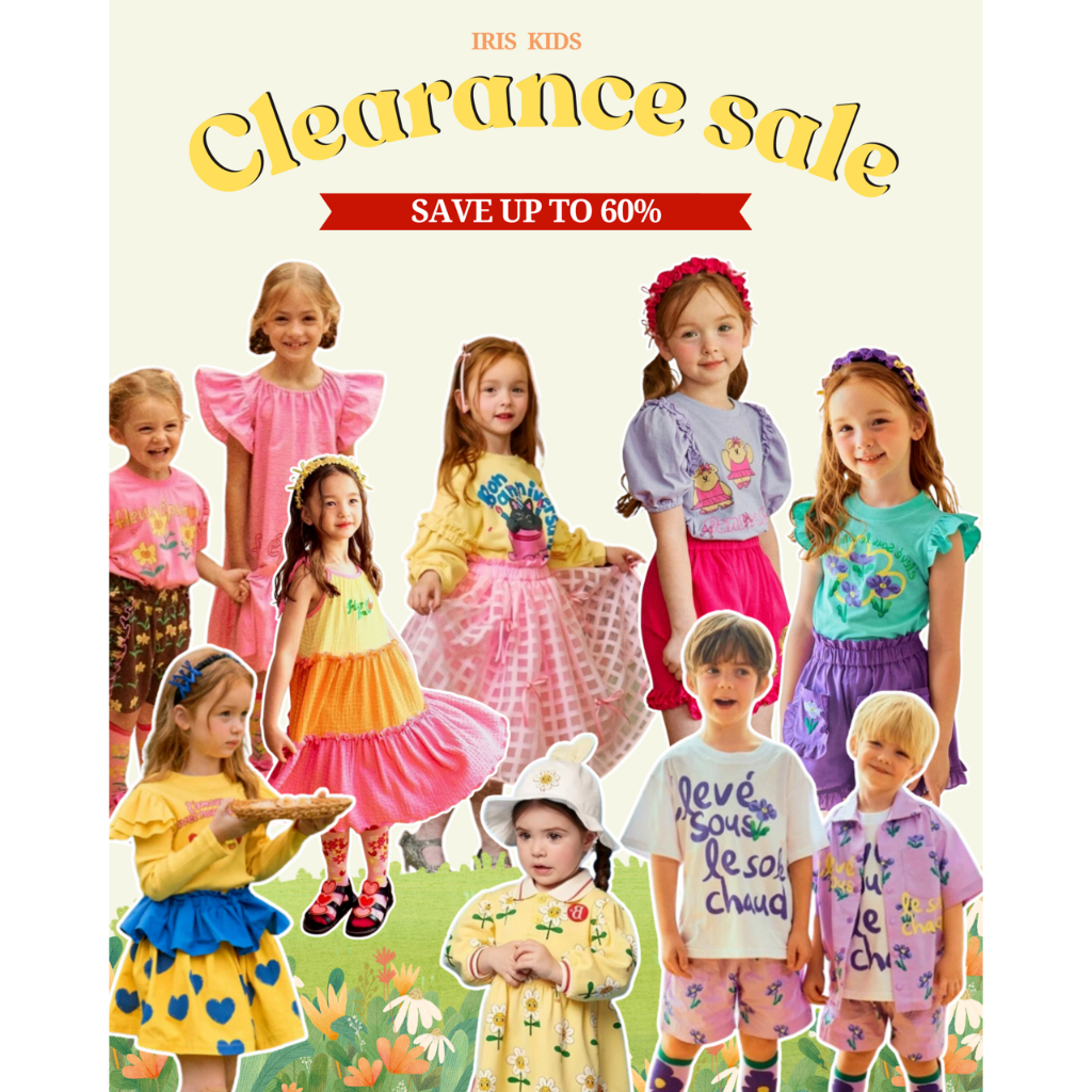 พร้อมส่ง「สินค้าลิขสิทธิ์แท้」Iris Kids l CLEARANCE SALE สินค้าราคาพิเศษ ลดราคาสูงสุด 60% เสื้อผ้าเด็ก