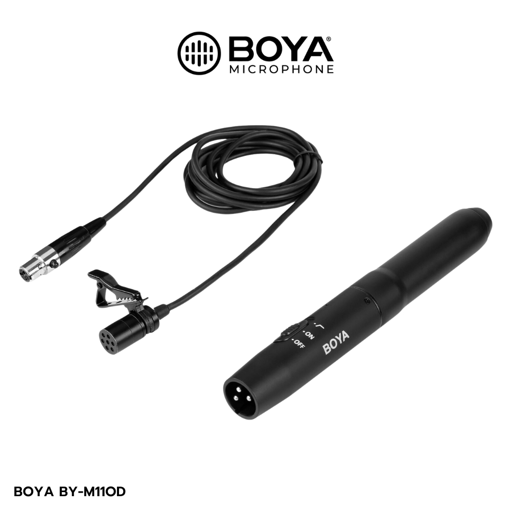 Boya BY-M11OD Omnidirectional Condenser Lavalier Microphone System Professional