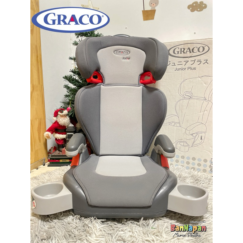 บูสเตอร์เตอร์เตอร์ซีท คาร์ซีทสำหรับเด็กโต Graco รุ่น Junior plus มือสองสภาพสวย สีเทา