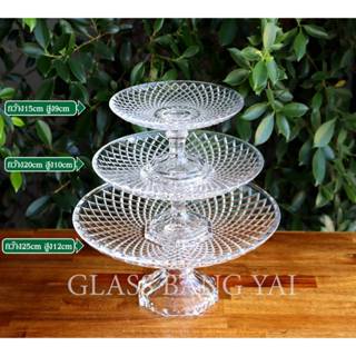 พานแก้ว เนื้อหนาใสเกรดพรีเมี่ยม