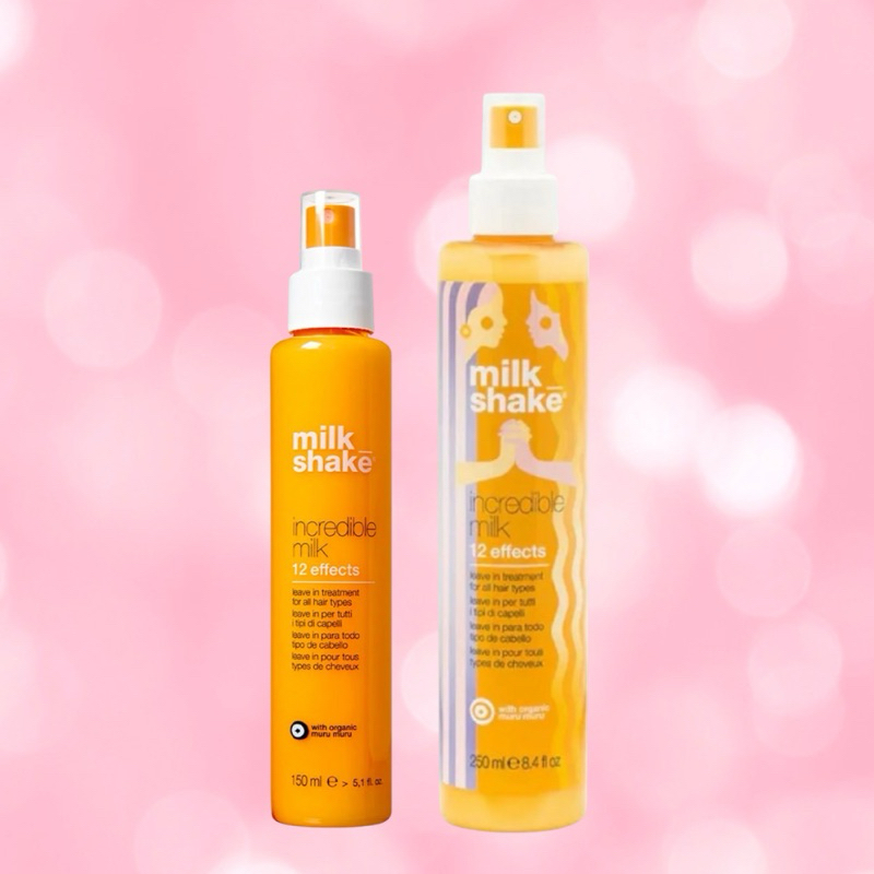 MILK SHAKE INCREDIBLE MILK 150 250 ML.สเปรย์มาส์กเข้มข้นแบบไม่ต้องล้างออก ช่วยลดผมแตกปลาย และ กันความร้อน