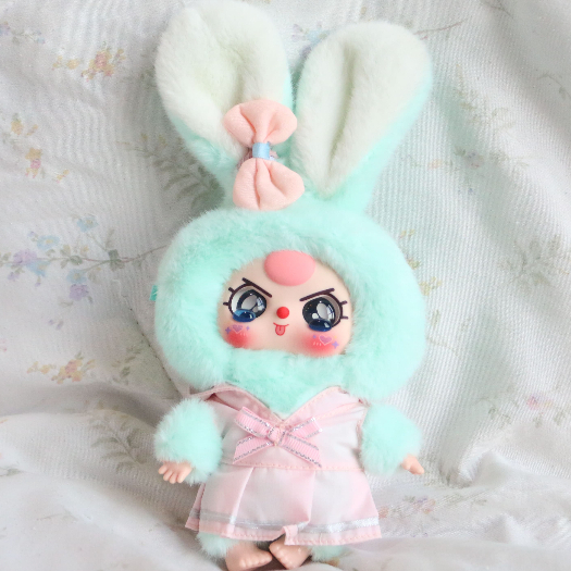 (สีเขียวมิ้น)เบบี้ทรีมาการอง Baby Three Macaron Rabbit แท้100%