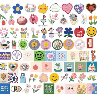 💥มีส่งด่วน💥(014)สติกเกอร์ลายการ์ตูนน่ารัก 74 ชิ้น
