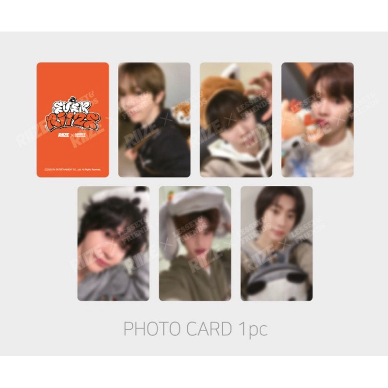 ✅พร้อมส่ง  แจกโค้ดลดเพิ่ม SHOPEE LIVE  [RIIZE] พวงกุญแจ RIIZE x LESSEY KEY RING & PHOTOCARD SET ราคา ถูกที่สุด ดีลบีเคเค แกลเลอรีภาพที่ 6