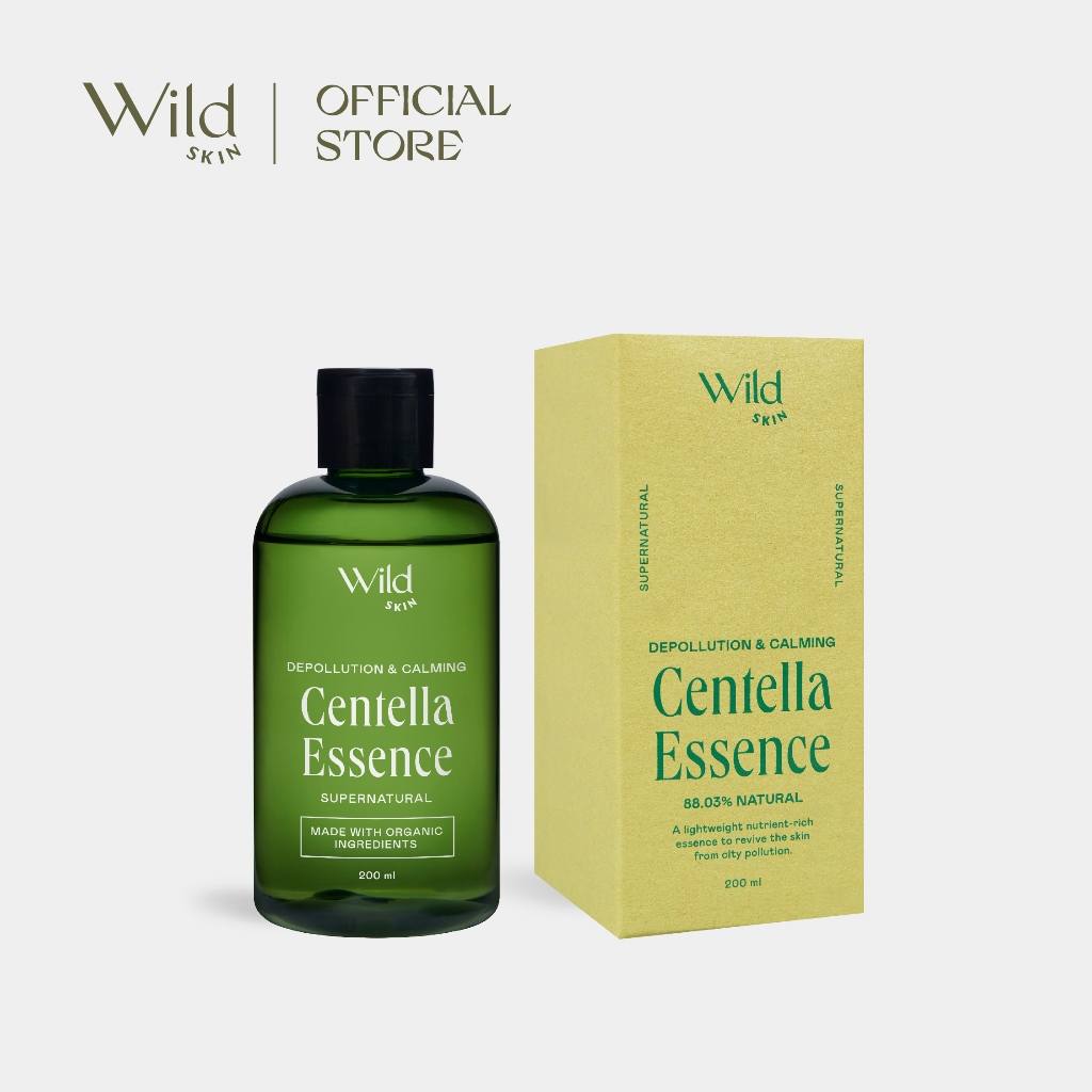 Wild Skin Centella Essence | เอสเซนส์บำรุงผิวหน้า เนื้อบางเบา ฟื้นฟูผิวจากมลภาวะ