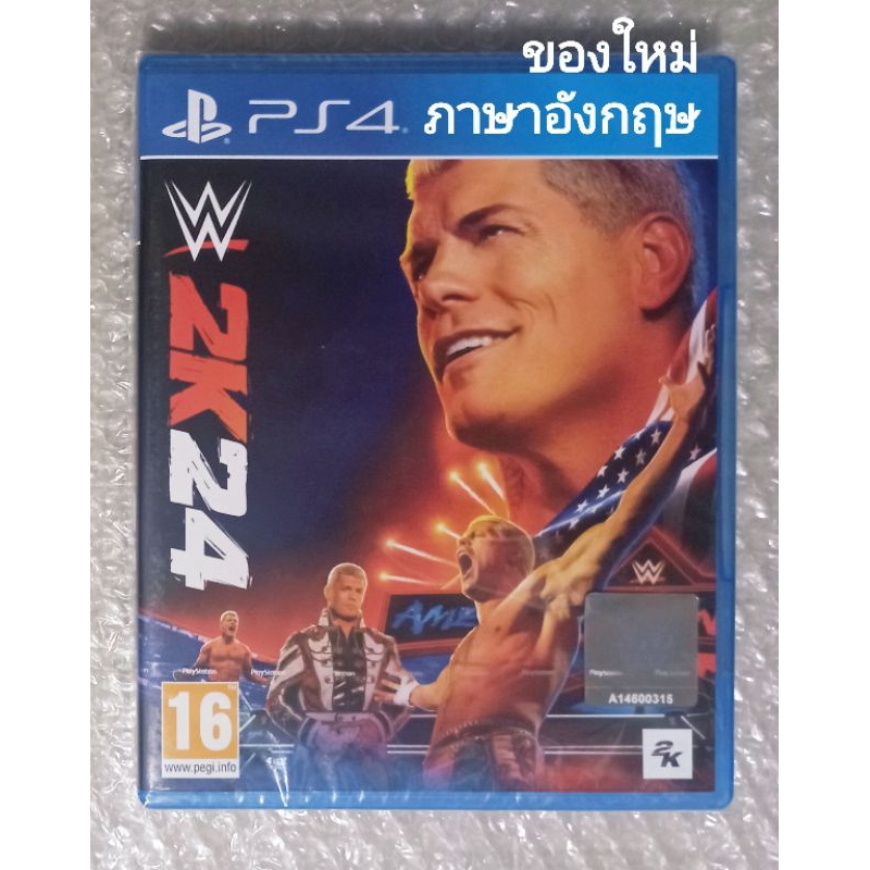 มือ1 WWE 2K24 ภาษาอังกฤษ PS4 EN PLAYSTATION 4 มวยปล้ำ W2K24 W 2K 24 2024 SPORTS WRESTLING PS5