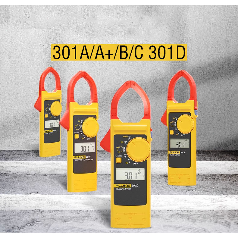 ฟลุ๊ค Clamp Meter 301A/A+/B/C 301D แคลมป์มิเตอร์ เครื่องทดสอบกระแสและแรงดันตัวต้านทานความจุความถี่อุณหภูมิมัลติมิเตอร์