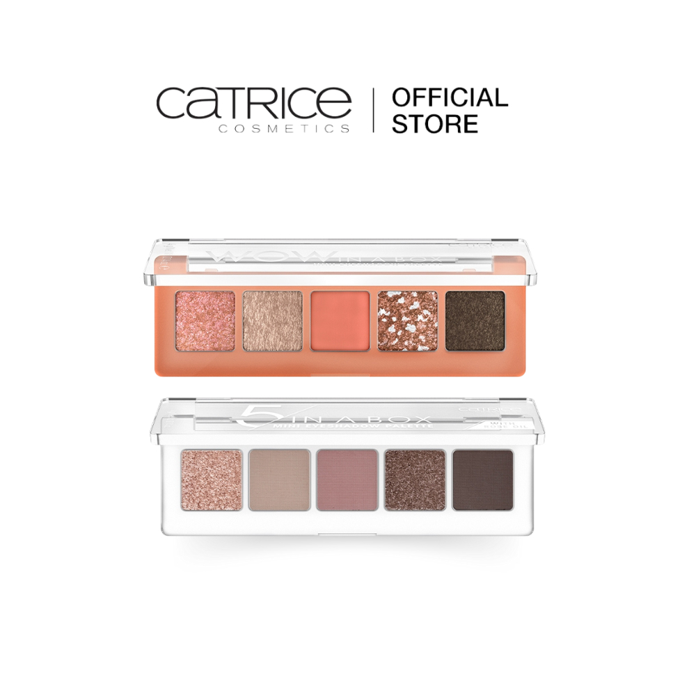 (NEW)  Catrice คาทริซ In A Box Mini Eyeshadow Palette มินิอายแชโดว์พาเลต