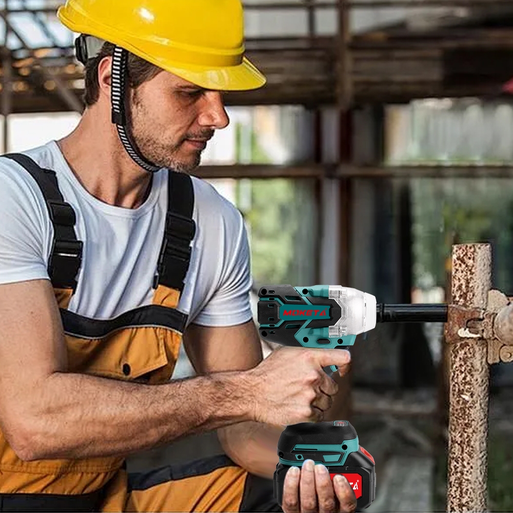 ประแจไฟฟ้า ไฟฟ้าไร้สาย 800N.M แรงบิด 588V แบตเตอรี่ลิเธียม ประแจ Electric wrench บล็อกไฟฟ้า - รูปที่ 6