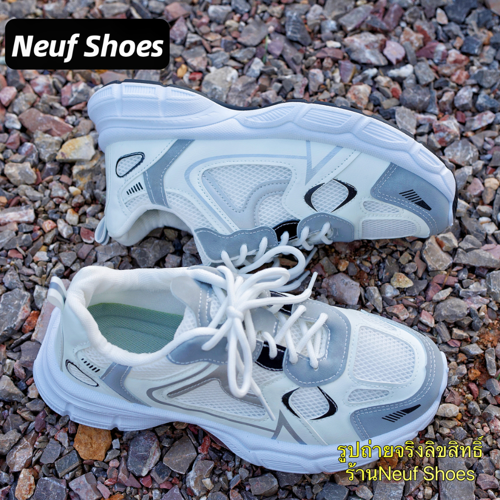 NeufShoes-01 รองเท้าผ้าใบUnisex สำหรับผู้หญิง-ชายใส่ได้ เบอร์36-44 พร้อมส่งจากไทย