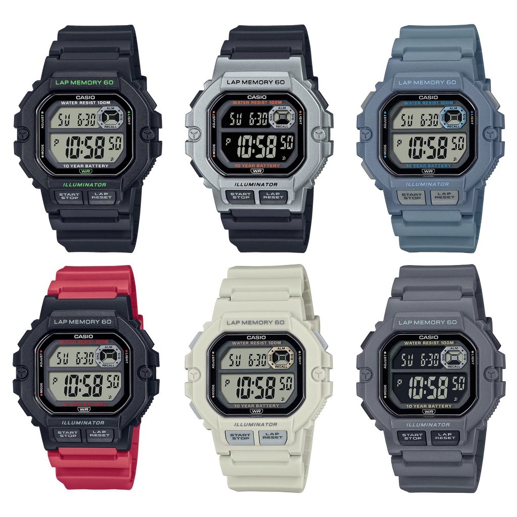 Casio Standard  รุ่น  WS-1400,WS-1400H (WS-1400H-1A,WS-1400H-1B,WS-1400H-3A,WS-1400H-4A)