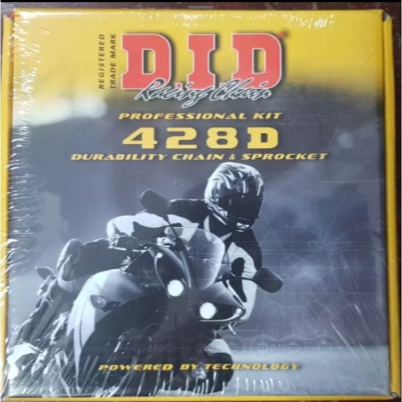 ชุดโซ่​ ส​เตอร์​ D.I.D​ หน้า+หลัง​ 428-108 ข้อ​ เวฟ​ 125​ I​ (125 ไอ)ของแท้​ ใหม่