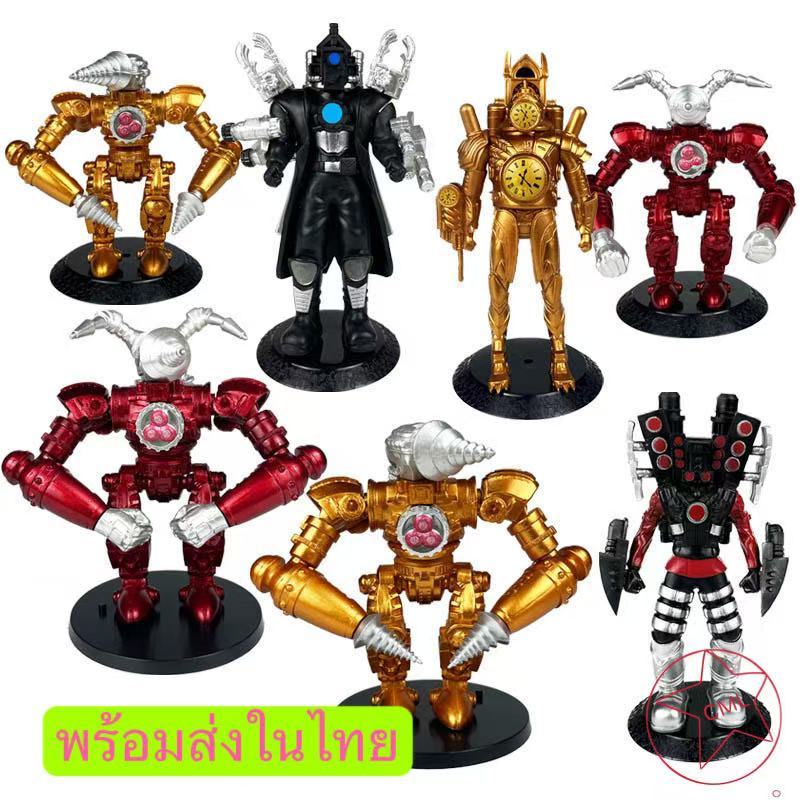 Skibidi โมเดลฟิกเกอร์ รูปนักร้องช่างกล้อง Titan Drill Man สําหรับตกแต่งบ้าน ห้องน้ํา6738