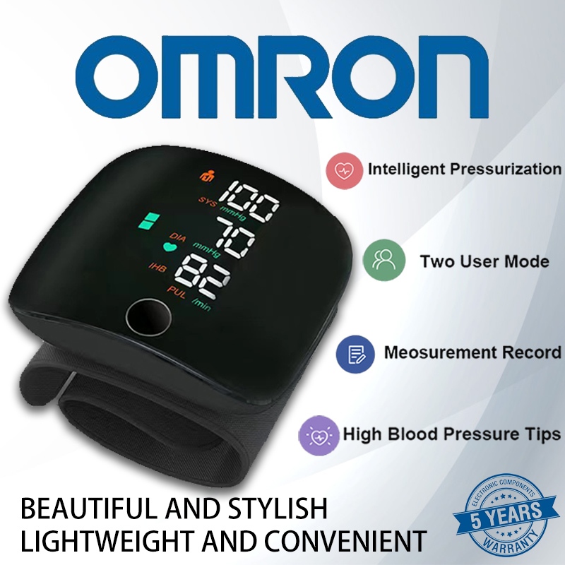 ข้อเสนอพิเศษ Omron รุ่นใหม่ จอใหญ่‼ ️มีเสียง‼ ️เครื่องวัดความดันโลหิตต้นแขน หน้าจอ LCD วัดความดันโลหิตอัตโนมัติ (ฟรีส
