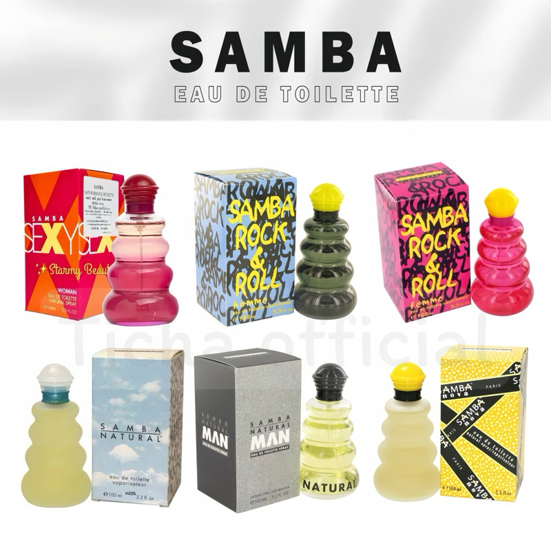 (แท้💯%) น้ำหอม Samba by Perfumer's Workshop EDT 3.3 oz ,100 ml. Made in USA🇺🇸 น้ำหอมแซมบ้า