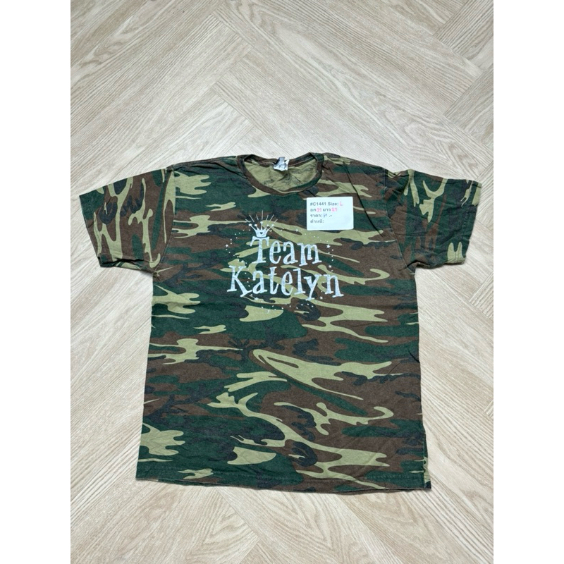 Size:L เสื้อยืดทหาร เสื้อซับในทหารอเมริกา เสื้อทหารอเมริกา เสื้อGS  ลายไม้ ลายป่า วูดแลนด์ เสื้อยืดA