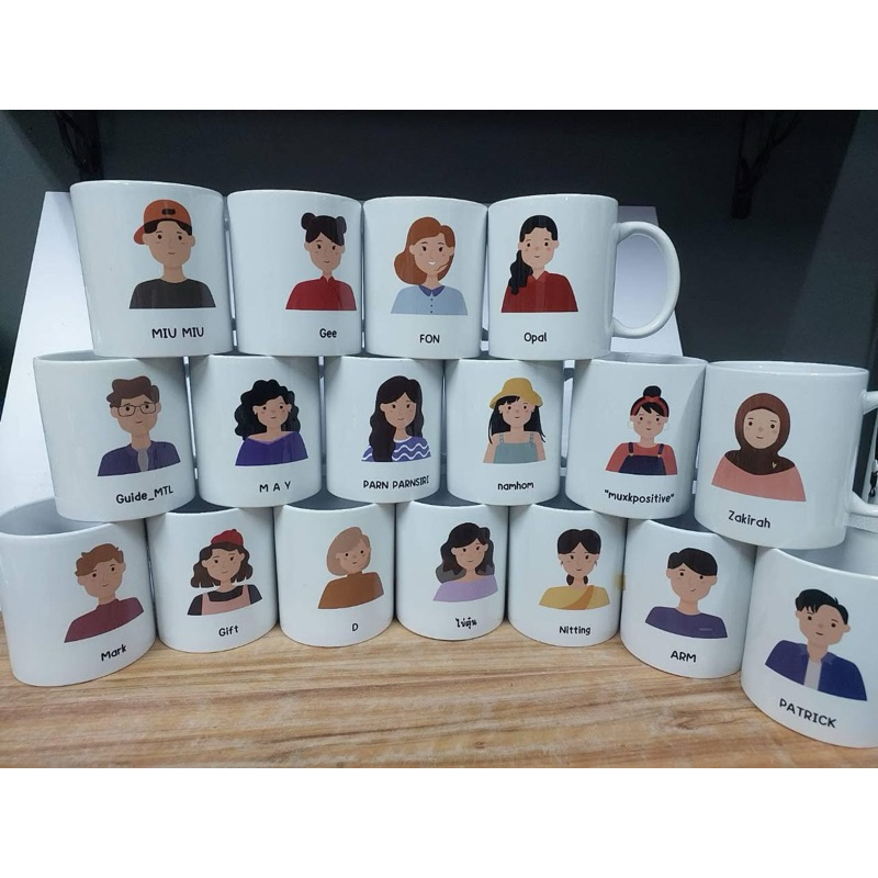 แก้วมัค แก้วสกรีนชื่อได้ (หญิง-ชาย-มุสลิม) ของขวัญวันเกิด งานแต่ง ของชำร่วย แก้วคู่มุสลิม ที่ระลึก