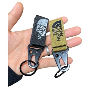 พวงกุญแจผ้าห่วงโลหะคาราบิเนอร์ สไตล์แค้มปิ้ง เดินป่า กิจกรรม…