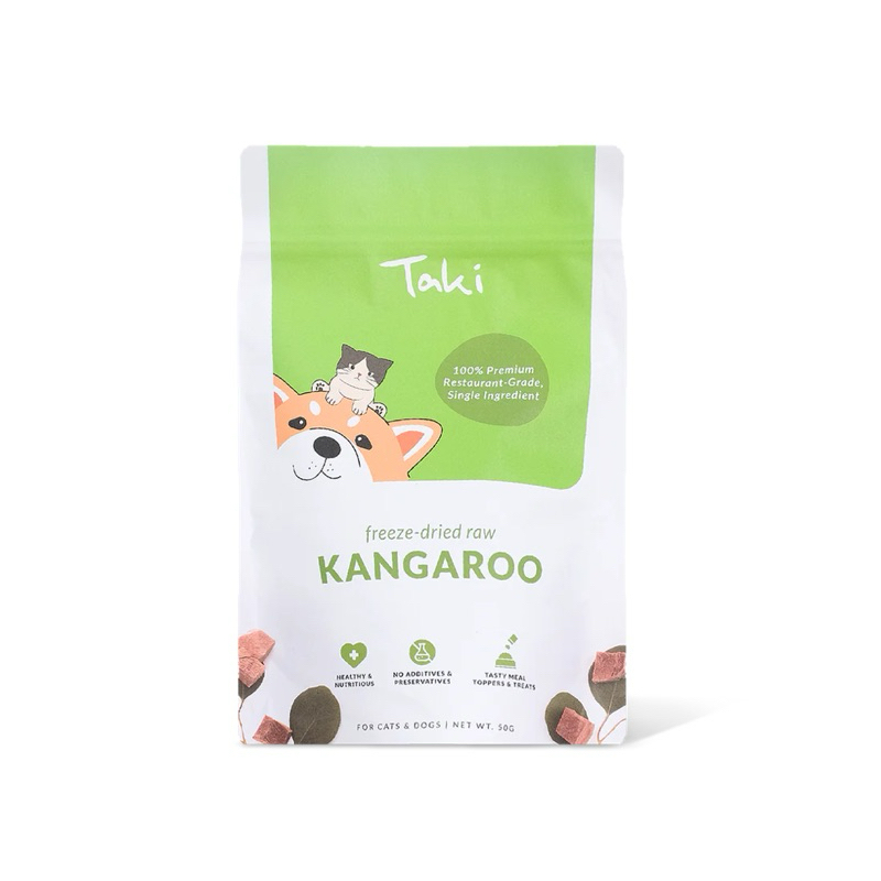 Taki - Kangaroo เนื้อจิงโจ้ฟรีซดรายสำหรับสุนัขและแมว