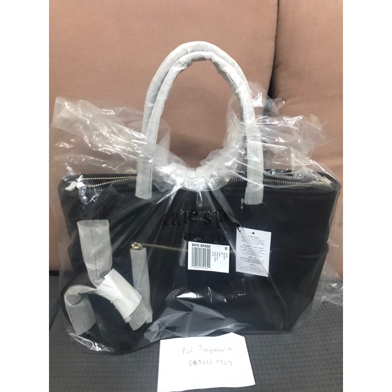 ของใหม่ ของแท้ Kate spade tote bag nylon สีดำ