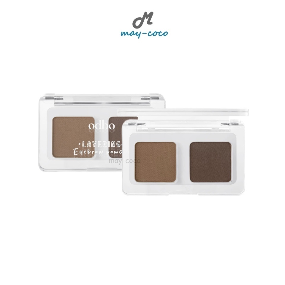 ถูก/แท้/มีไลฟ์ ฝุ่นคิ้ว ODBO Layering Eyebrow Powder พาเลทคิ้ว เขียนคิ้ว เนื้อฝุ่น คิ้วฟุ้ง มีมิติ สวย อุปกรณ์เขียนคิ้ว