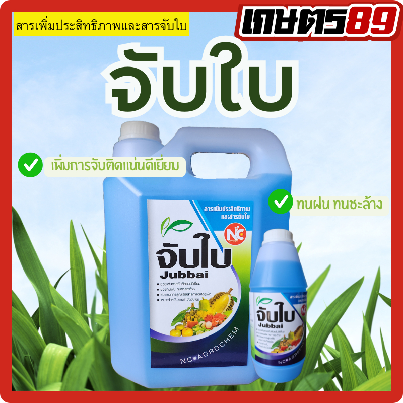 สารจับใบ ยาจับใบ สารเพิ่มประสิทธิภาพช่วยให้ยาเกาะติดกับใบพืช ทนฝน ทนการชะล้าง สารจับใบ