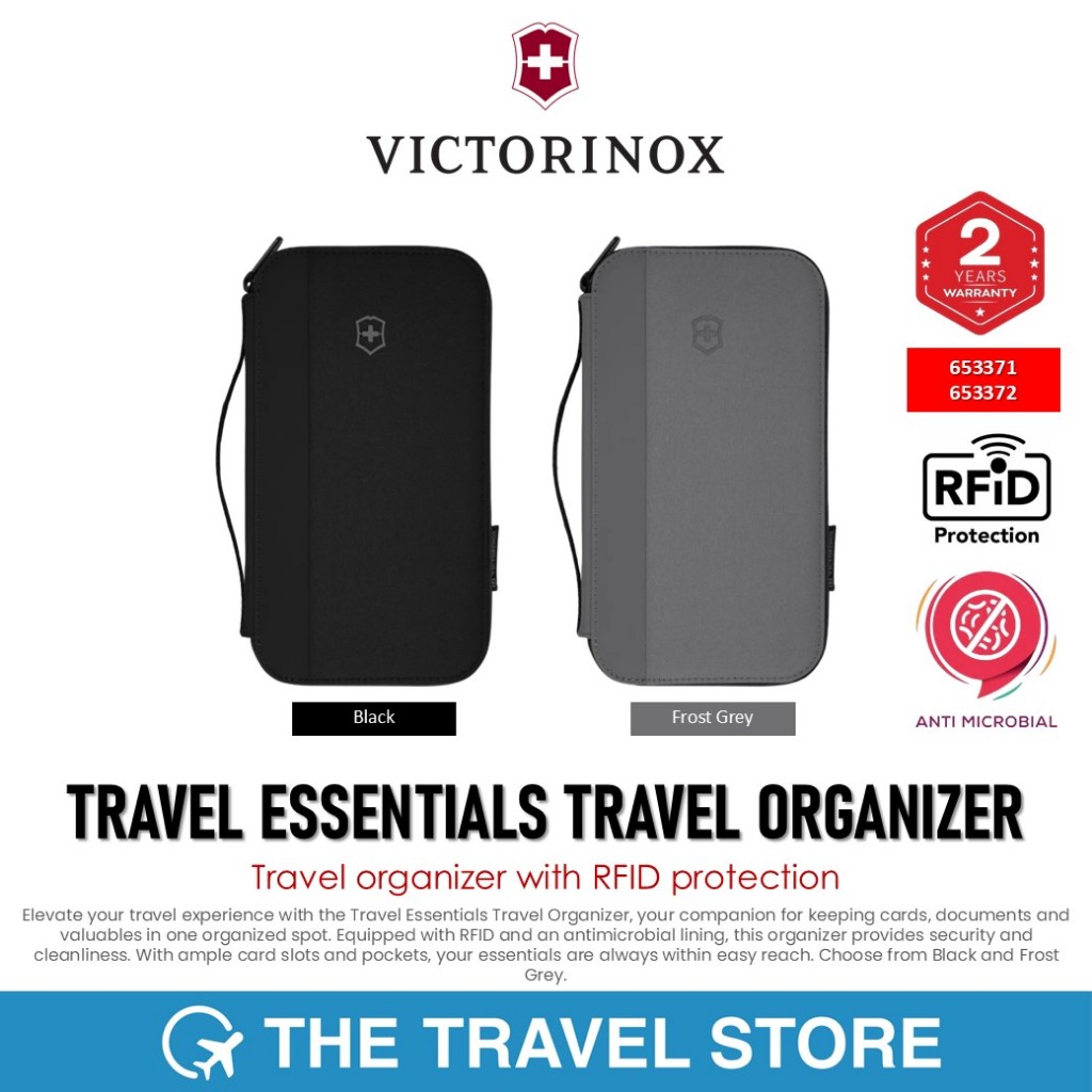 Victorinox TRAVEL ESSENTIALS Travel Organizer (653371/653372) กระเป๋าจัดระเบียบ สำหรับถือพกพา