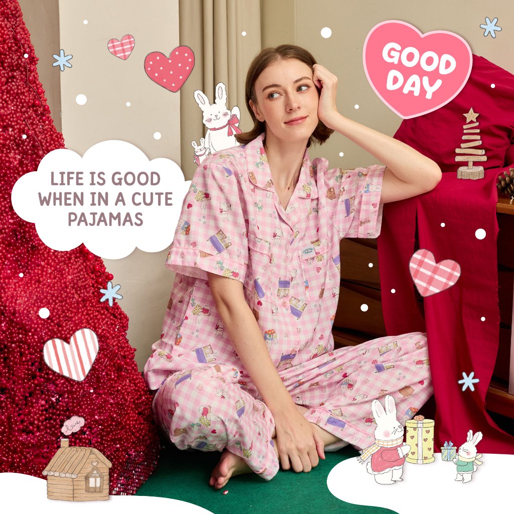 GREENIE & FRIENDS PAJAMAS _ SPECIAL COLLECTION_ MIMI RABBIT