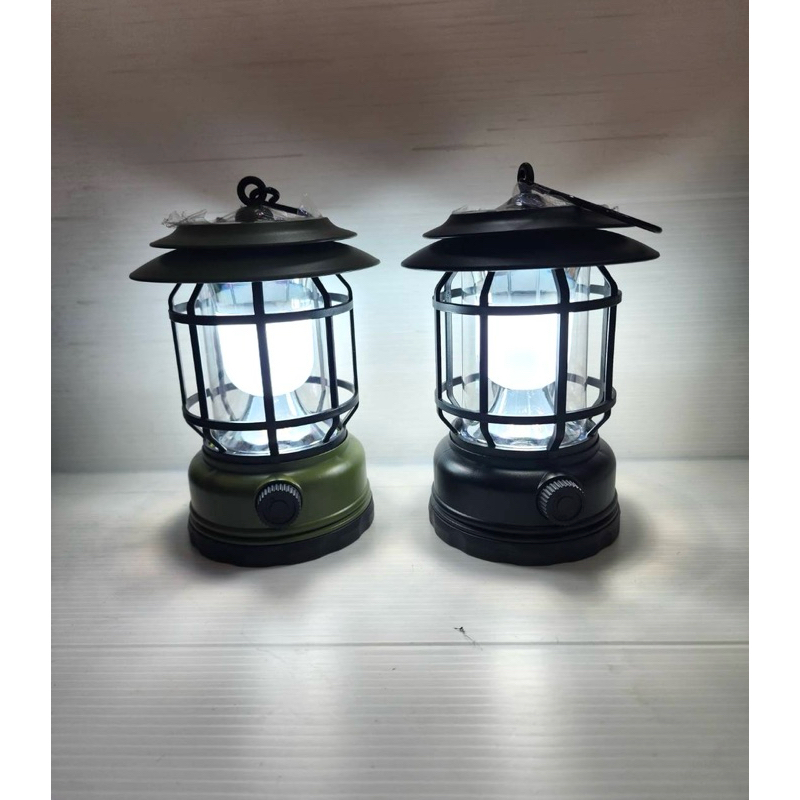 ตะเกียงโซล่าเซลล์ Camping Lamp LED พร้อมถ่านชาร์จและสายชาร์จUSB 5w F-947 - รูปที่ 6