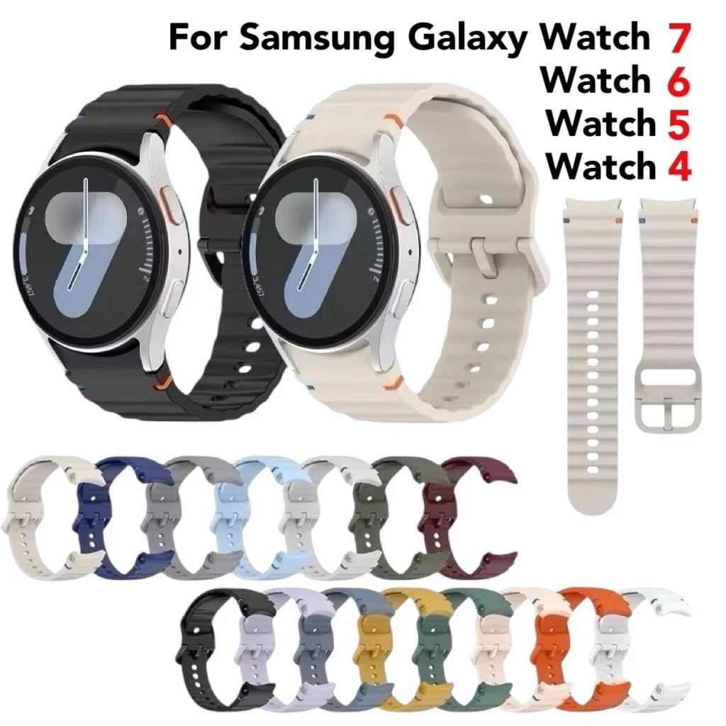สาย Samsung galaxy watch 7 / watch FE / watch 6 / watch 5 / watch 4 / watch 3 ซิลิโคนนิ่ม.(เข็มขัด)
