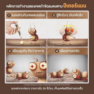 New‼️เจลกำจัดแมลงสาบ Peterman ตายยกรัง ไล่แมลงสาบ ฆ่าแมลงสาบ ปริมาณ 10 กรัม เห็นผลภายใน 24 ชั่วโมง