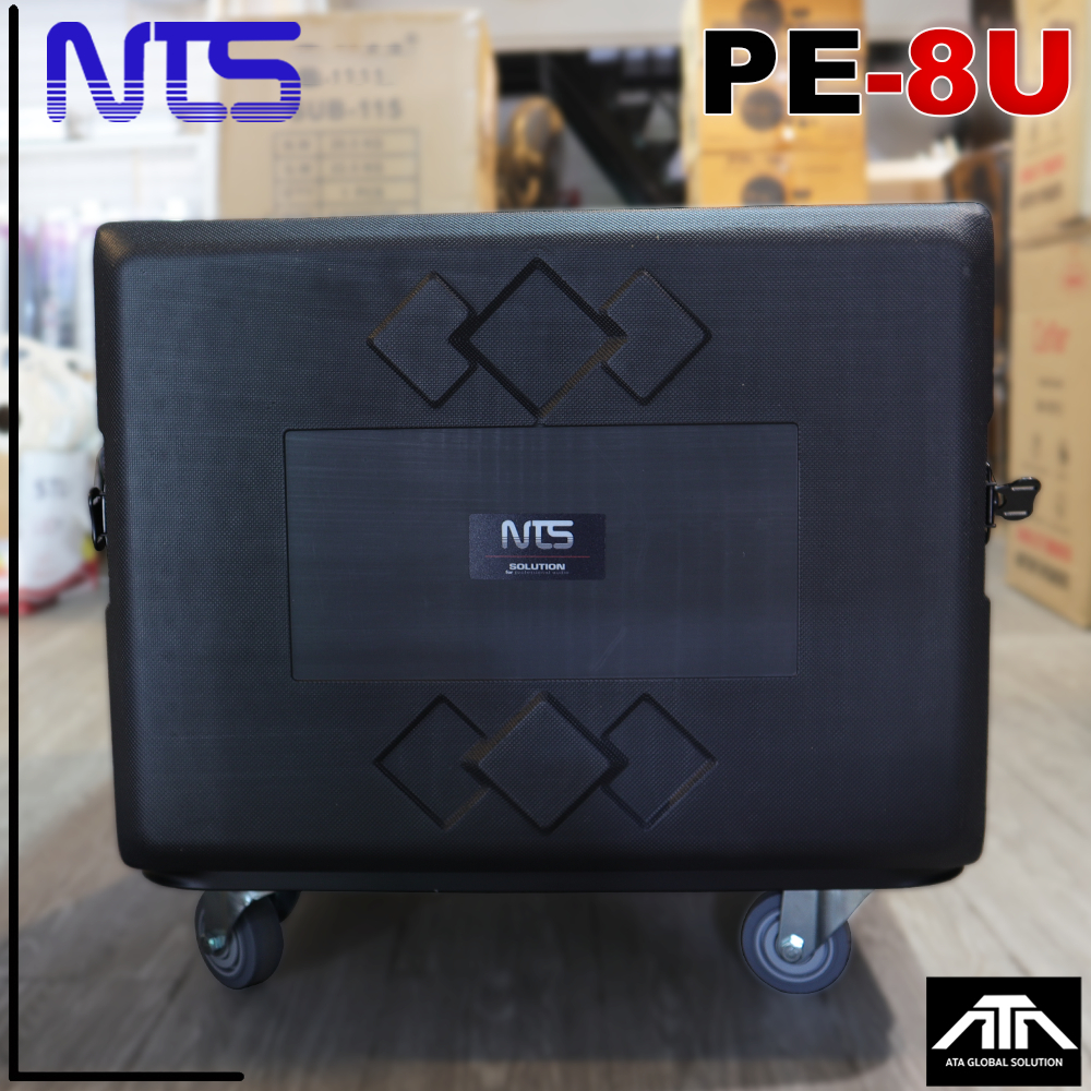 NTS PE-8U RACK ลึก20นิ้ว พร้อมล้อ PE8U ตู้Rack กล่องใส่อุปกรณ์เครื่องเสียง rack PE 8U พร้อมล้อ