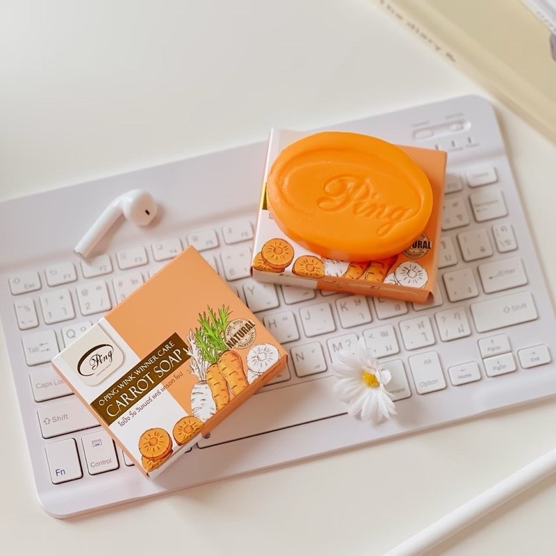 1 ฟรี 1 สบู่ล้างหน้าแครอทโอปิ้ง O-Ping  ( 1 ก้อน มีของแถมน่ารักๆ 1 ชิ้น)