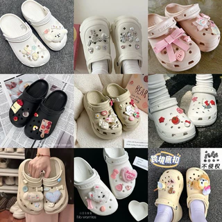 ส่งด่วนจากไทย 🎀🍎 ตัวติดรองเท้าแบบเซต งาน 3D น่ารัก แบบเซต somethingcute