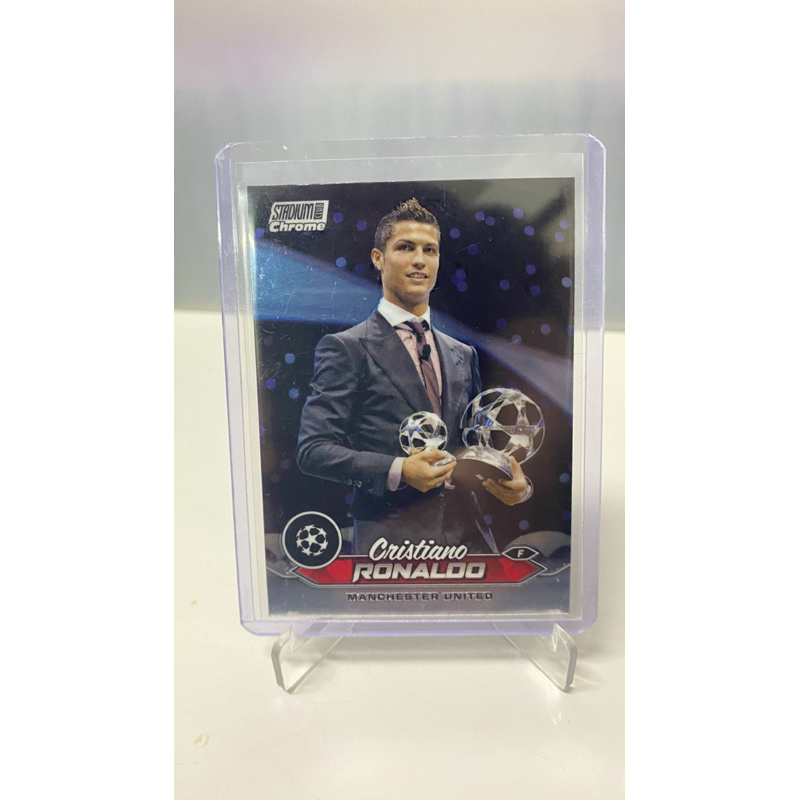 การ์ดสำหรับสะสม นักฟุตบอล Cristiano Ronaldo  CR7 ลิขสิทธิ์แท้ Topps