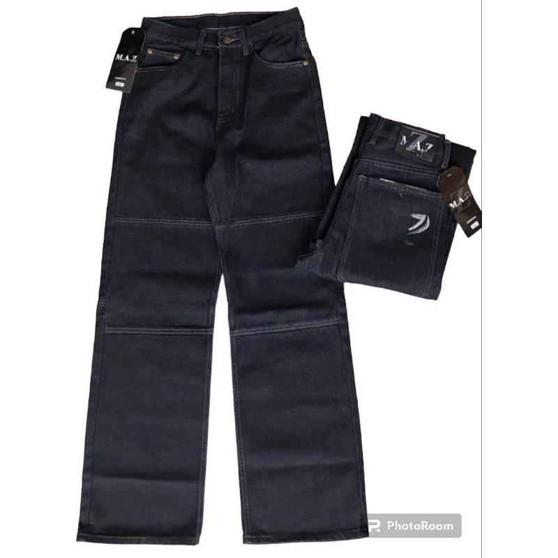 ยีนส์กระบอกใหญ่ขาต่อ M.A.Z