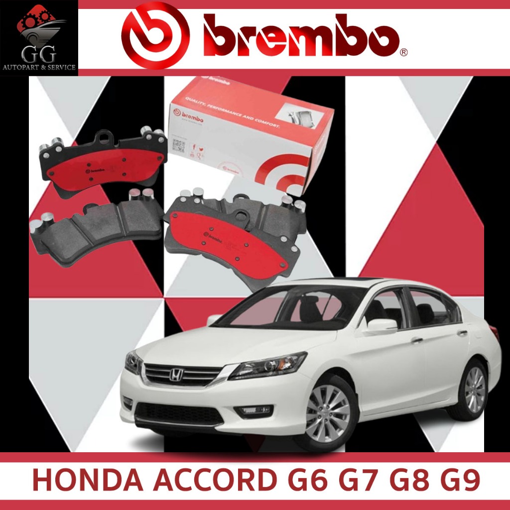 Brembo Ceramic(Nao) / XTRA ผ้าเบรค Honda Accord G6 Accord G7 Accord G8 Accord G9 ดิสเบรค