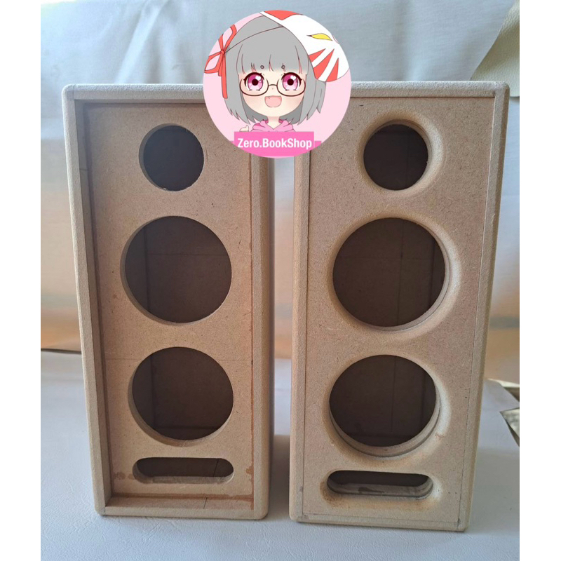 ตู้ลำโพงเสียงกลางDIY 3 นิ้ว 2 ดอก แหลม 2 นิ้ว 1 ดอก (ตู้ลำโพงเปล่า) ราคาสินค้าต่อ 1 ตู้