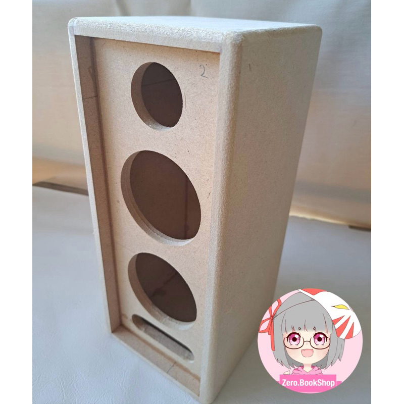 ตู้ลำโพงเสียงกลางDIY 3 นิ้ว 2 ดอก แหลม 2 นิ้ว 1 ดอก (ตู้ลำโพงเปล่า) ราคาสินค้าต่อ 1 ตู้